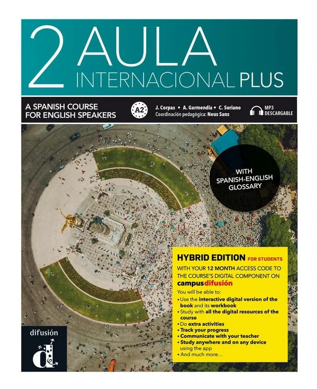 Aula internacional Plus 2 - Edición híbrida - Edición inglesa - Libro del alumno. A2: Student's book + Exercise book +Mp3 2 (A2) (English) ED