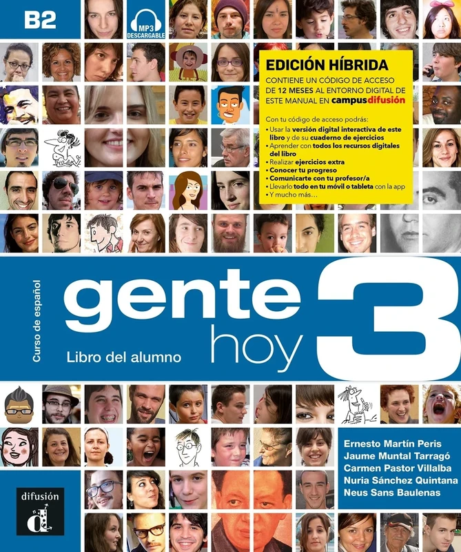 Gente hoy 3 - Edición híbrida - Libro del alumno + audio MP3. B2