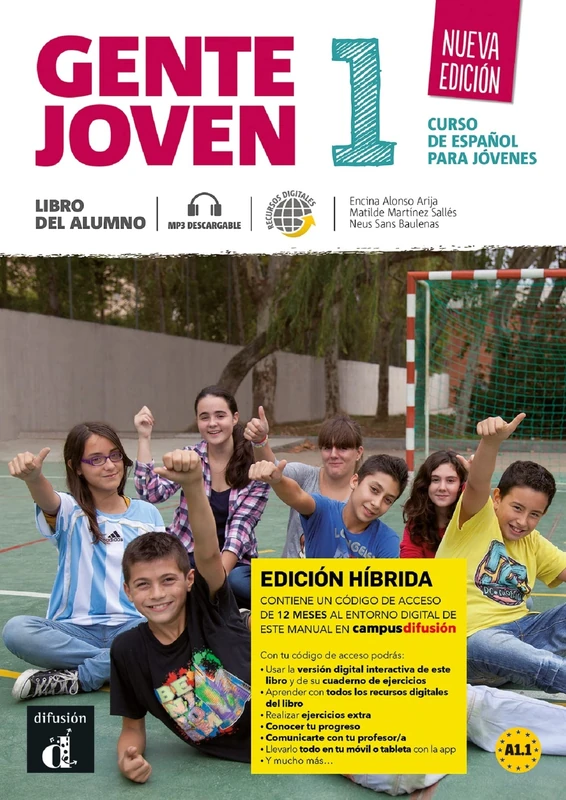 Gente joven 1 - Nueva edición - Edición híbrida - Libro del alumno + audio MP3. A1.1