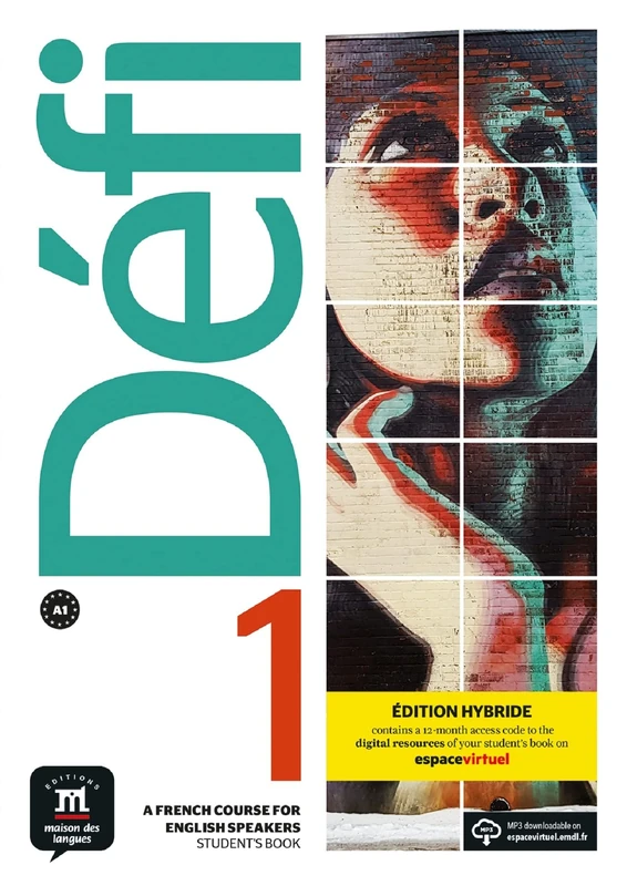 Défi 1 – Édition hybride – Livre de l’élève Anglophone + audio MP3. A1 - Image 1