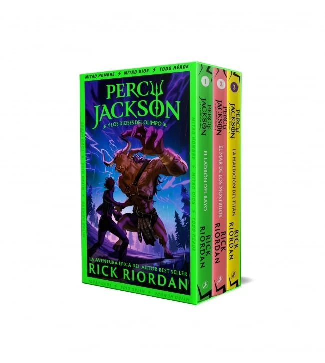 Percy Jackson y los dioses del Olimpo (estuche con: El ladrón del rayo|El mar de los monstruos|La maldición del Titán) (Colección Salamandra Middle Grade)