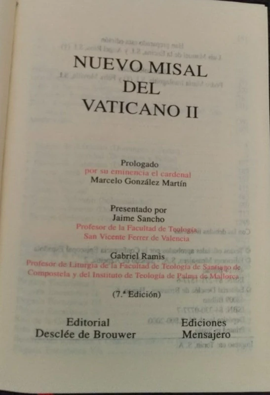 Nuevo Misal delVaticano II