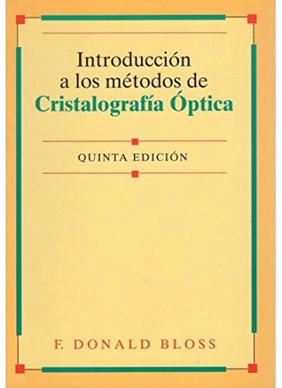 INTROD.METODOS CRISTALOGRAFIA OPTICA (GEOLOGÍA Y GEOGRAFÍA-CRISTALOGRAFÍA) - Image 1