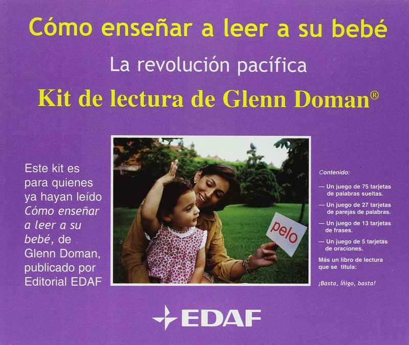 Fichas de Practicas del Metodo G.D.AP.Le: Kit de lectura de Glenn Doman (Tu hijo y tú) - Image 1