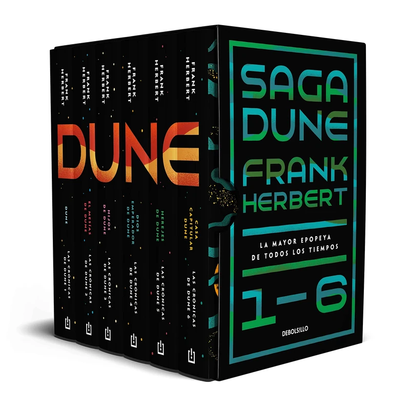 Estuche Saga Dune 1-6. La Mayor Epopeya de Todos Los Tiempos / Dune Saga Books 1-6. the Greatest Epic Adventure of All Time (Boxed Collection): La ... los tiempos / The Greatest Epic of All Time
