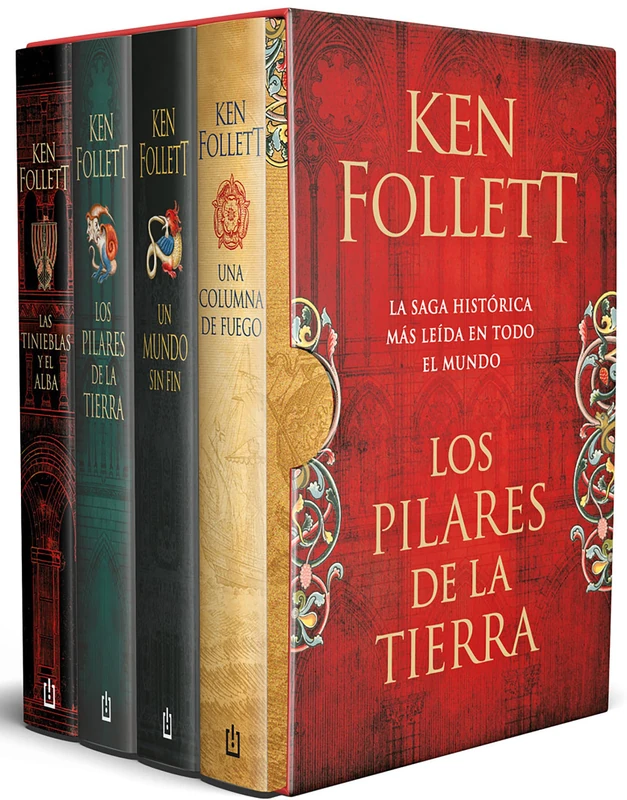 Estuche Saga: Los Pilares de la Tierra / Kingsbridge Novels Collection. (4 Boo KS Boxed Set): Las tinieblas y el alba / los pilares de la Tierra / un mundo sin fin / una columna de fuego