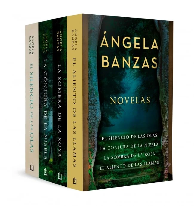 Ángela Banzas. Novelas: contiene: El silencio de las olas | La conjura de la niebla | La sombra de la rosa | El aliento de las llamas (Best Seller) - Image 1