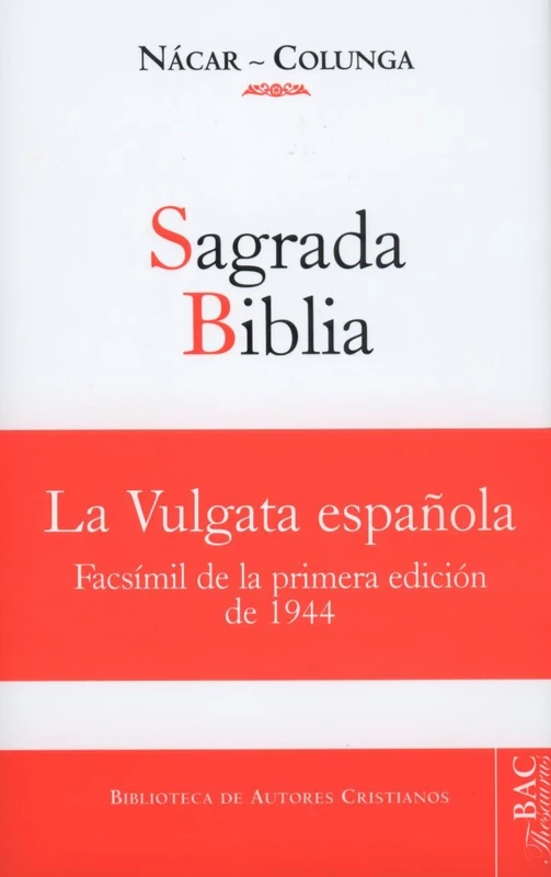 Sagrada Biblia: Versión directa de las lenguas originales (NORMAL)