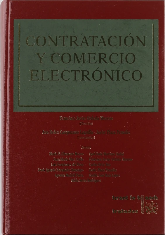 Contratacion y Comercio Electronico - Editorial Tirant Lo Blanch