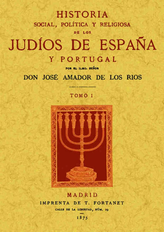 Historia social, política y religiosa de los judíos de España y Portugal (3 Tomos) - Image 1