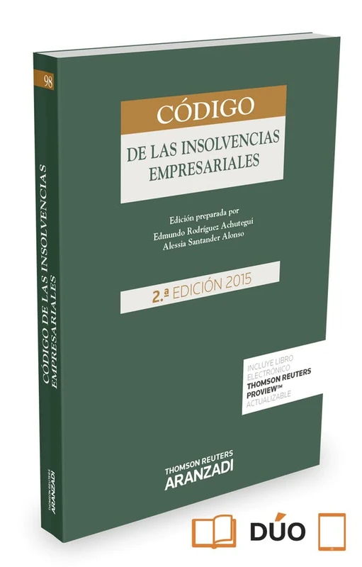 Código de las Insolvencias Empresariales (Papel + e-book): 98 (Código Profesional)