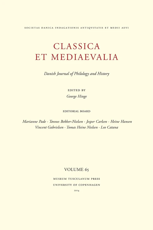 Classica et Mediaevalia 15: DANISH JOURNAL OF PHILOLOGY AND HISTORY: 65 (Emersion: Emergent Village resources for communities of faith) - Image 1