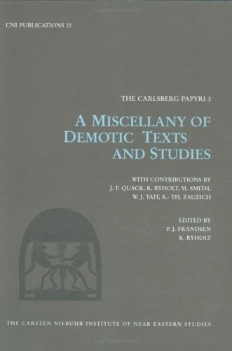 A Miscellany of Demotic Texts and Studies: No. 3: The Carisberg Papyri (Carsten Niebuhr Institute Publications)