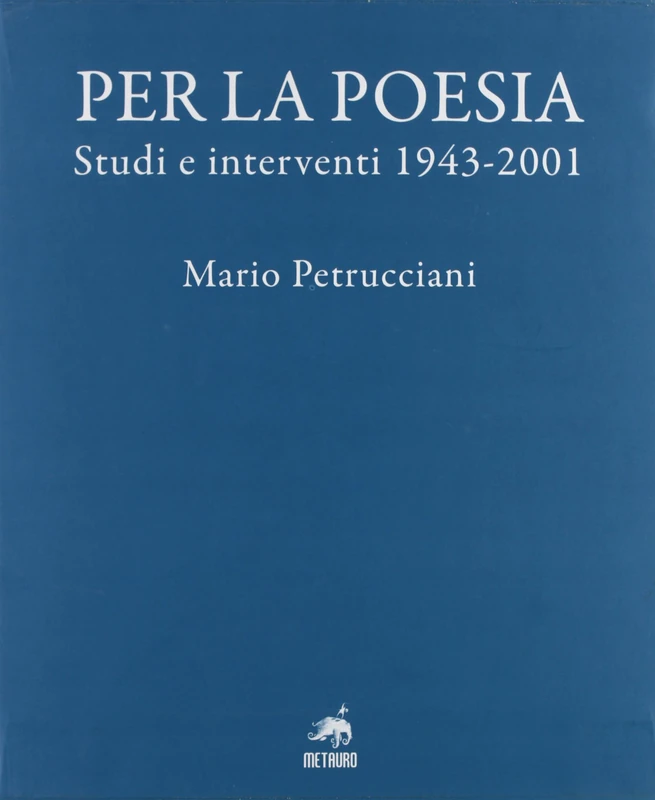 Per la poesia. Studi e interventi 1943-2001 - Image 1
