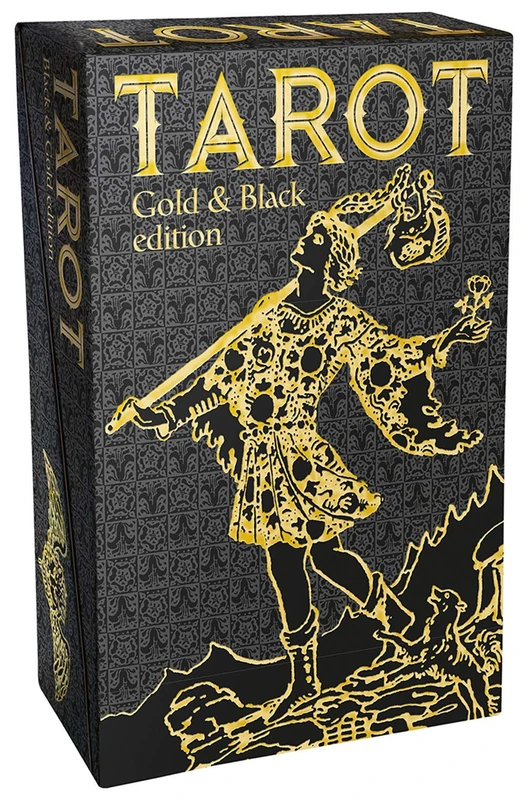 Tarot - Gold and Black Edition: 78 full colour cards with gold foil impressions & instructions
