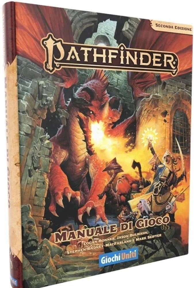 Giochi Uniti Pathfinder Second Edition: Game Manual, First Reprint, Roleplay, 12+, Italian Edition, GU3624