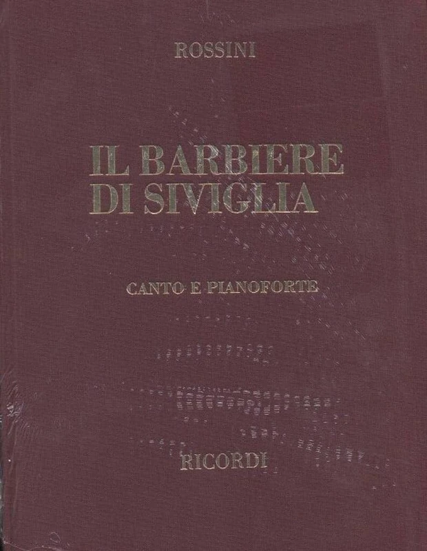 Il Barbiere Di Siviglia: Canto E Pianoforte