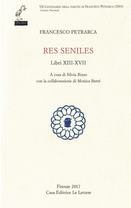 Res seniles. Libri 13-17. Testo latino a fronte - Image 1