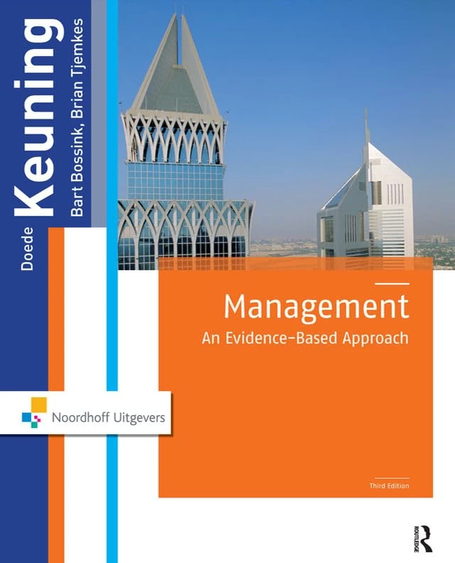 Management: An Evidence-Based Approach, 3rd Edition (Routledge-Noordhoff International Editions)