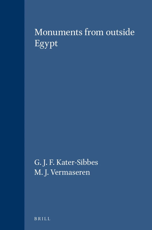Apis: Monuments from Outside Egypt v. 2 (Etudes Preliminaires aux Religions Orientales dans l'Empire Romain): 48/2 (Études préliminaires aux religions orientales dans l'Empire romain, Apis, 48/2)