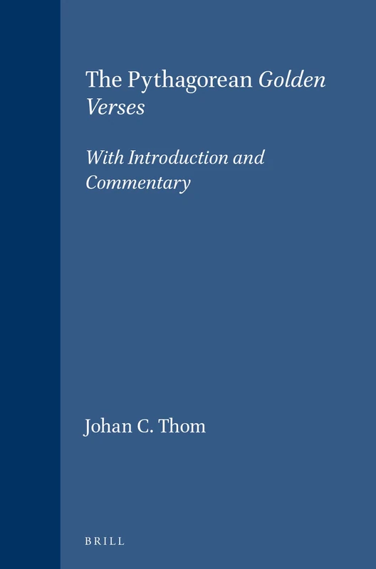 The Pythagorean "Golden Verses" (Religions in the Graeco-Roman World): With Introduction and Commentary: 123 - Image 1