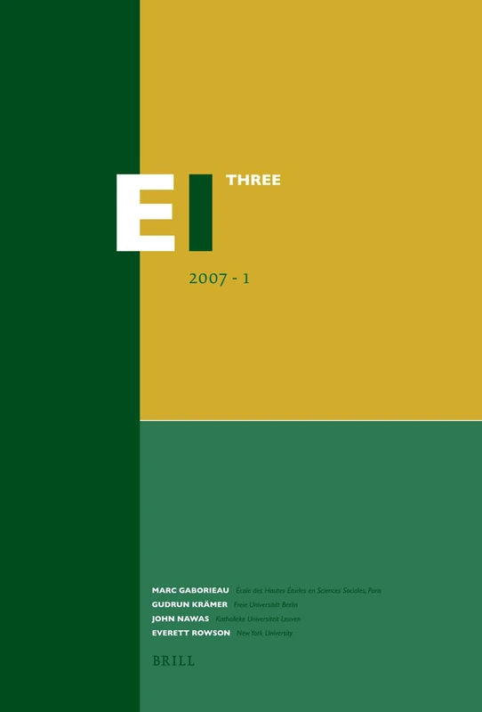 Encyclopaedia of Islam - Three: 2007-1
