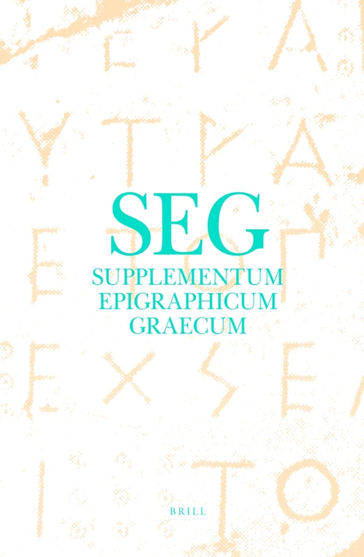 Supplementum Epigraphicum Graecum, Volume XXXIV (1984): 34