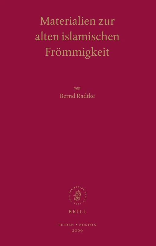 Materialien zur alten islamischen Frömmigkeit: 2 (Basic Texts of Islamic Mysticism, 2) - Image 1