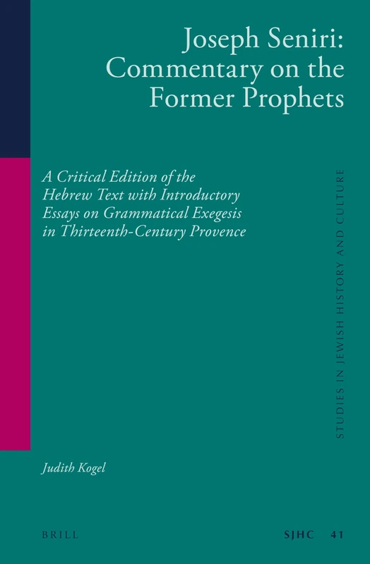 Brill Joseph Seniri: Commentary on the Former Prophets - Book - Image 1