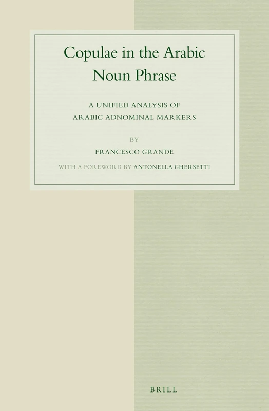Copulae in the Arabic Noun Phrase: A Unified Analysis of Arabic Adnominal Markers: 70 (Studies in Semitic Languages and Linguistics, 70)