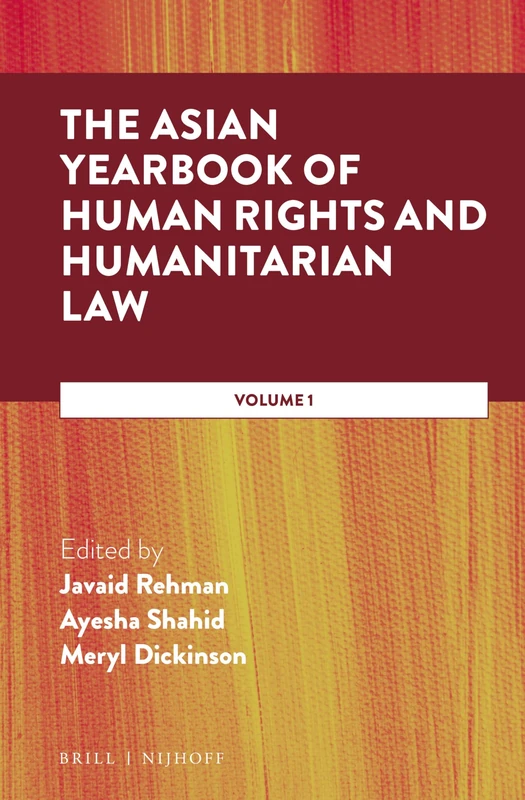 Brill - The Asian Yearbook of Human Rights and Humanitarian Law