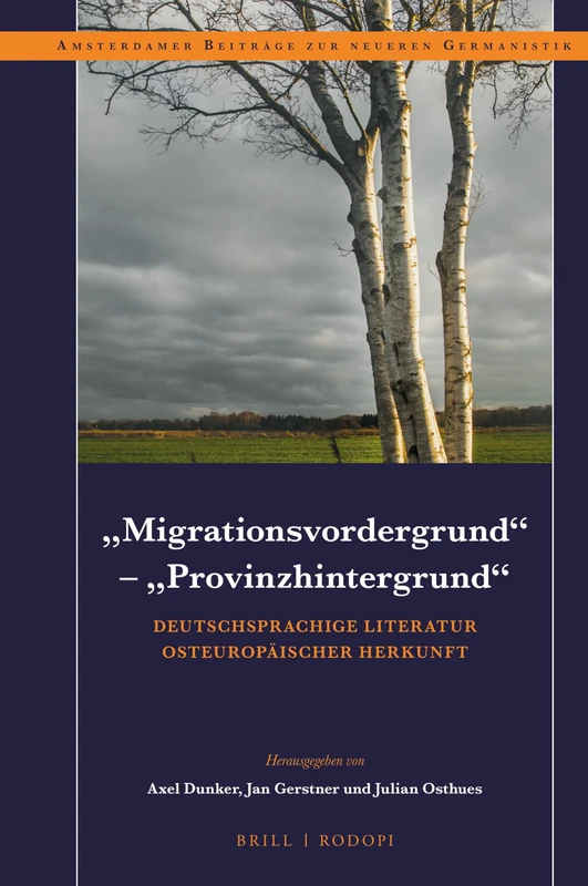 "Migrationsvordergrund" – "Provinzhintergrund": Deutschsprachige Literatur osteuropäischer Herkunft: 94 (Amsterdamer Beiträge zur neueren Germanistik, 94)
