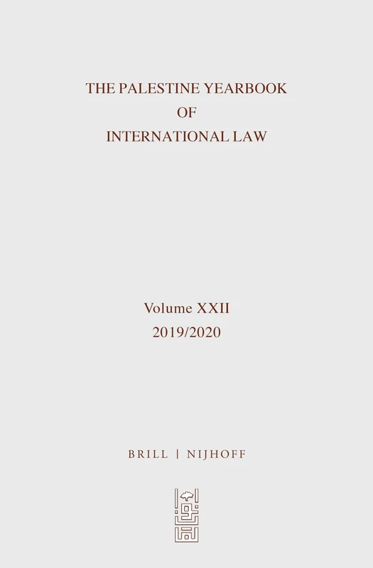 The Palestine Yearbook of International Law (2019-2020): 22