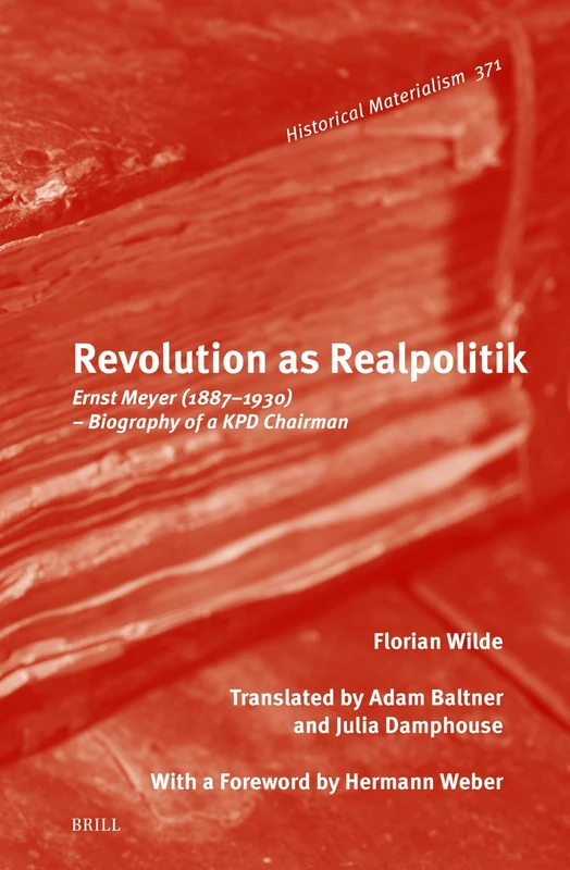 Revolution as Realpolitik: Ernst Meyer (1887–1930) – Biography of a KPD Chairman: 371 (Historical Materialism Book Series, 371)