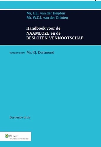 Handboek voor de Naamloze en de Besloten Vennootschap