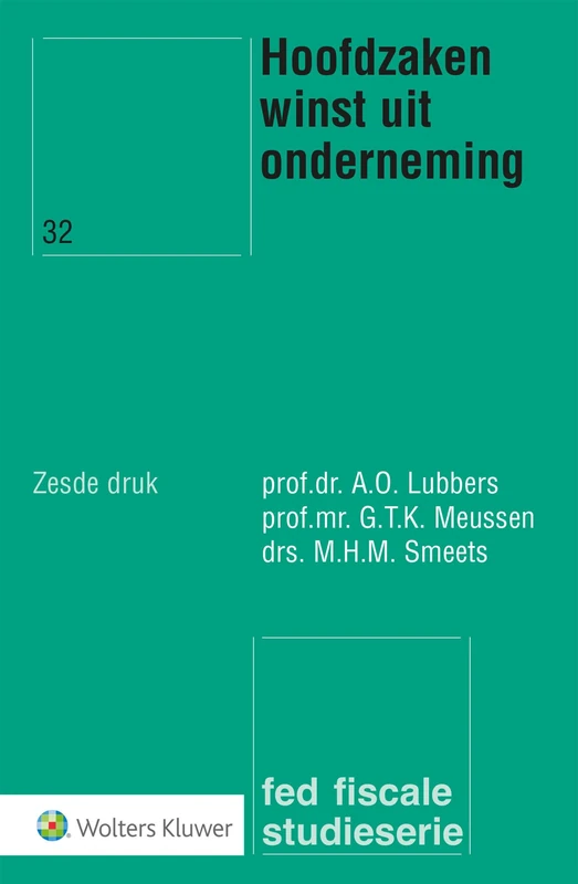 Hoofdzaken winst uit onderneming (Fed fiscale studieserie, 32) - Image 1