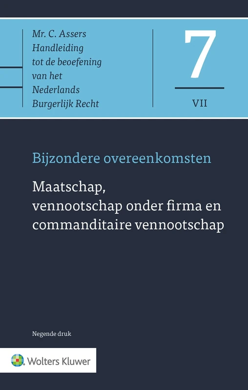 Asser 7-VII Maatschap, vennootschap onder firma en commanditaire vennootschap (Asser-serie, 7-VII) - Image 1