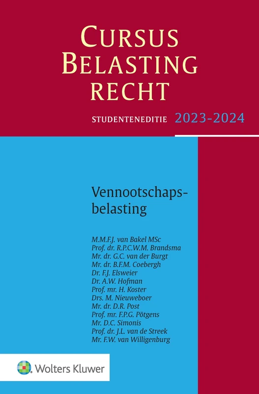 2023-2024 (Cursus Belastingrecht Vennootschapsbelasting)