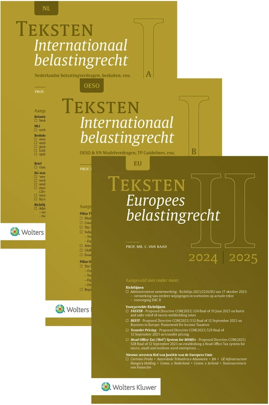 2024/2025 (Teksten Internationaal & Europees belastingrecht)