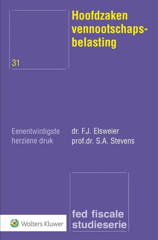 Hoofdzaken vennootschapsbelasting - Image 1