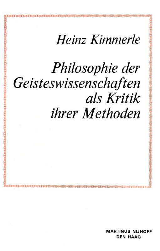Philosophie der Geisteswissenschaften als Kritik Ihrer Methoden (Tertiary Level Biology) - Image 1