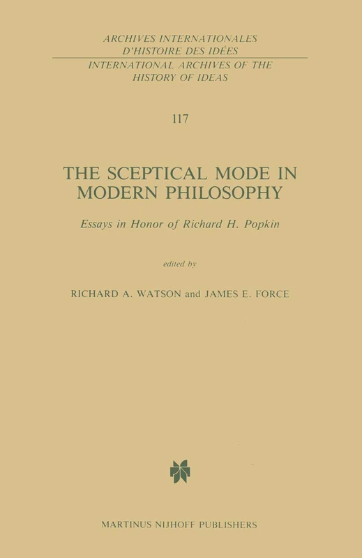 Springer - The Sceptical Mode in Modern Philosophy - Vol 117
