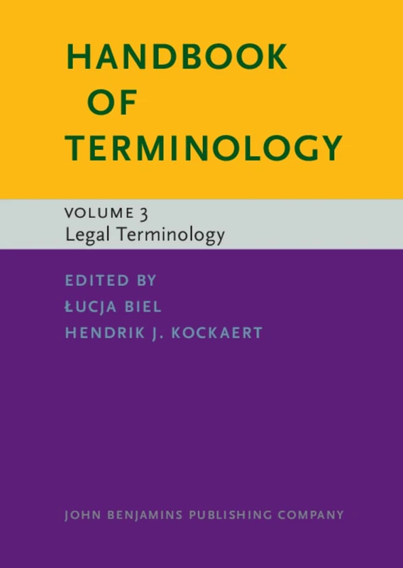 Handbook of Terminology: Volume 3. Legal Terminology