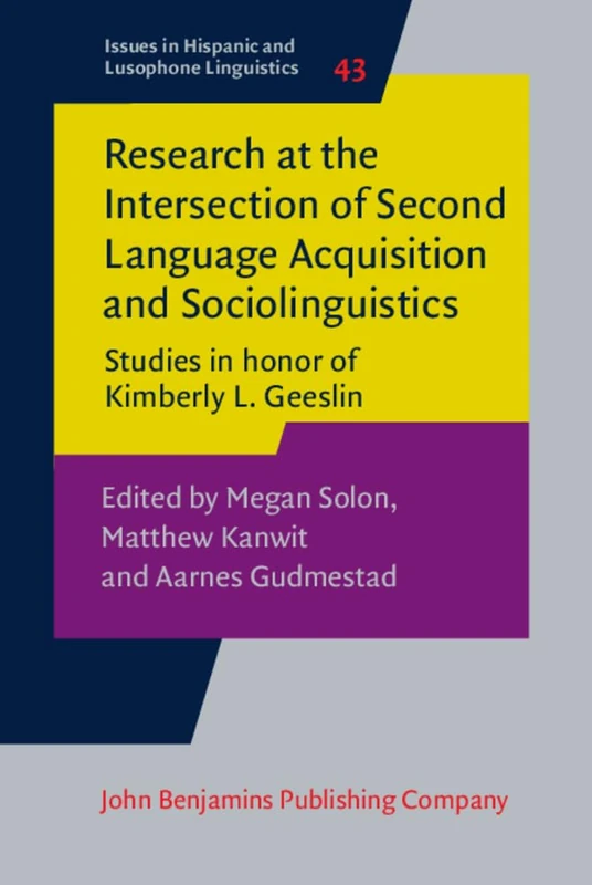 Research at the Intersection of SLA and Sociolinguistics - Vol 43 - Image 1