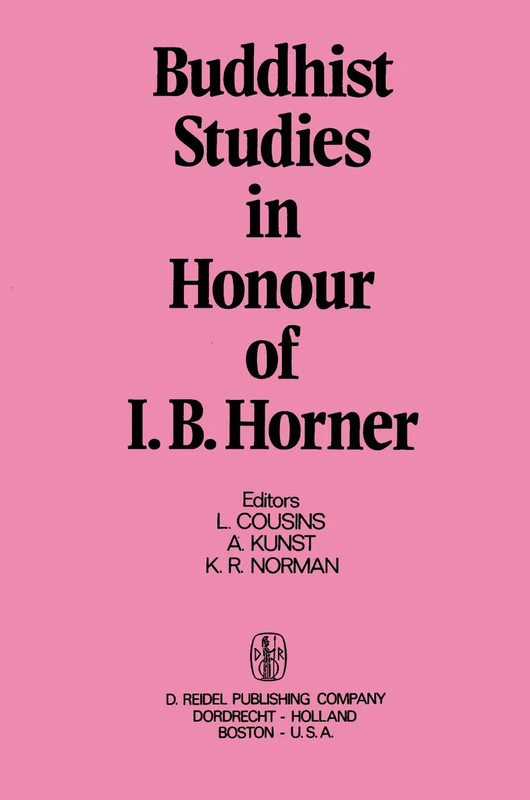 Buddhist Studies in Honour of I.B. Horner - Image 1