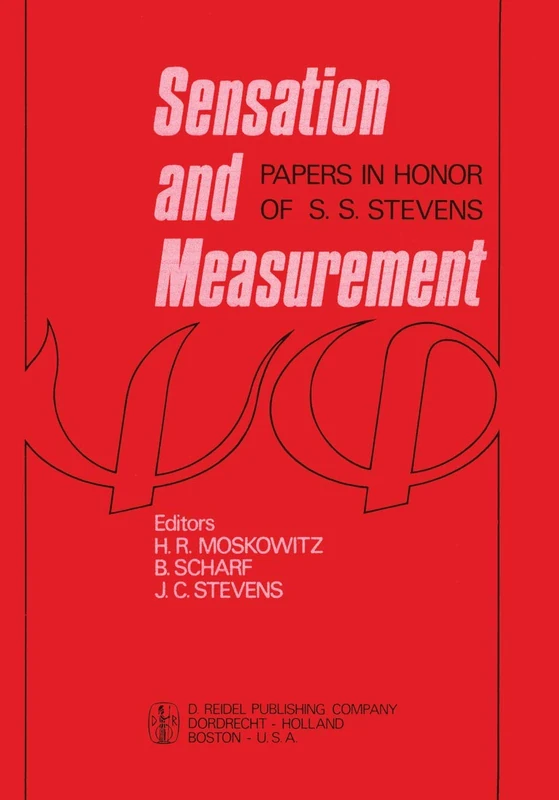 Sensation and Measurement: Papers in Honor of S. S. Stevens - Image 1