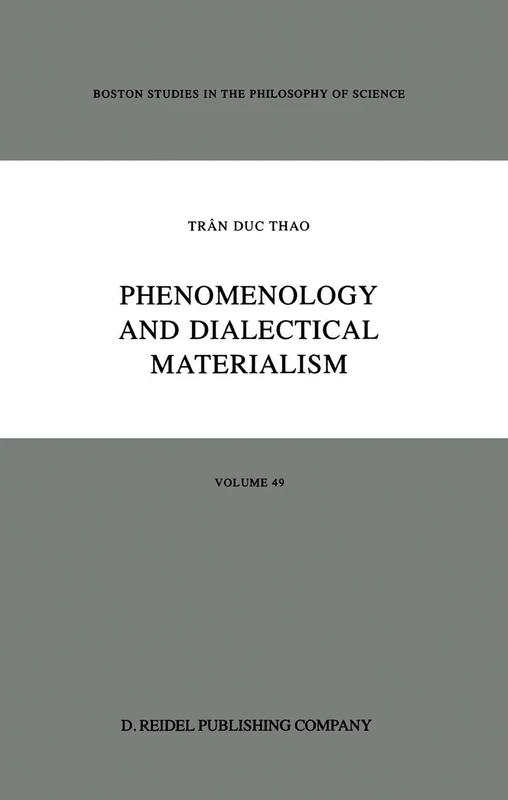 Springer - Phenomenology and Dialectical Materialism (Vol 49)