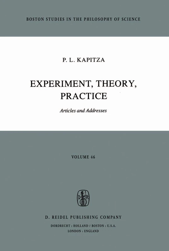 Springer - Experiment, Theory, Practice: Articles and Addresses 46