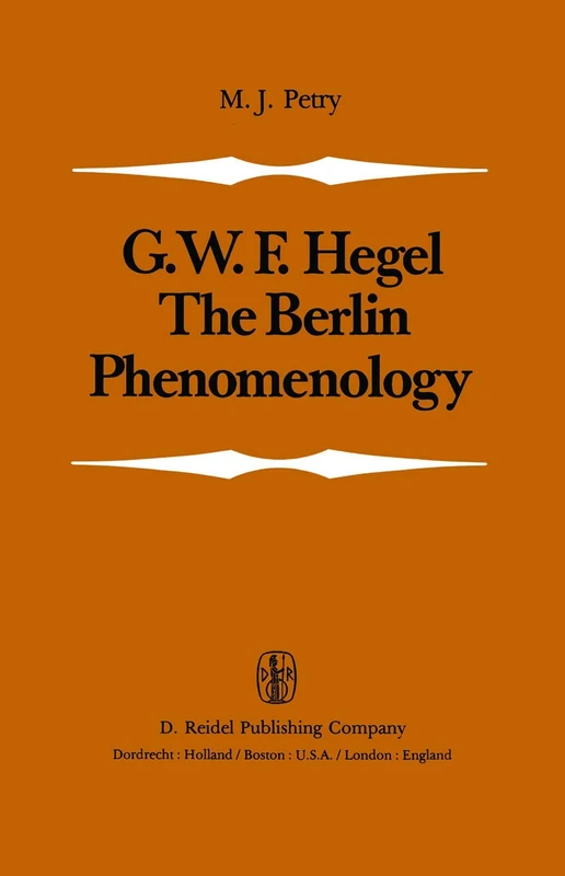 The Berlin Phenomenology: Edited and Translated with an Introduction and Explanatory Notes - Image 1