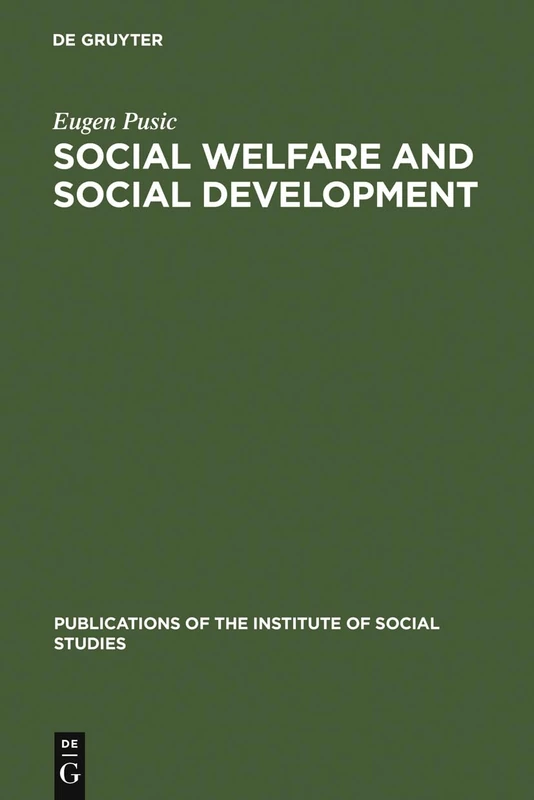 Social Welfare and Social Development: 5 (Publications of the Institute of Social Studies, 5) - Image 1